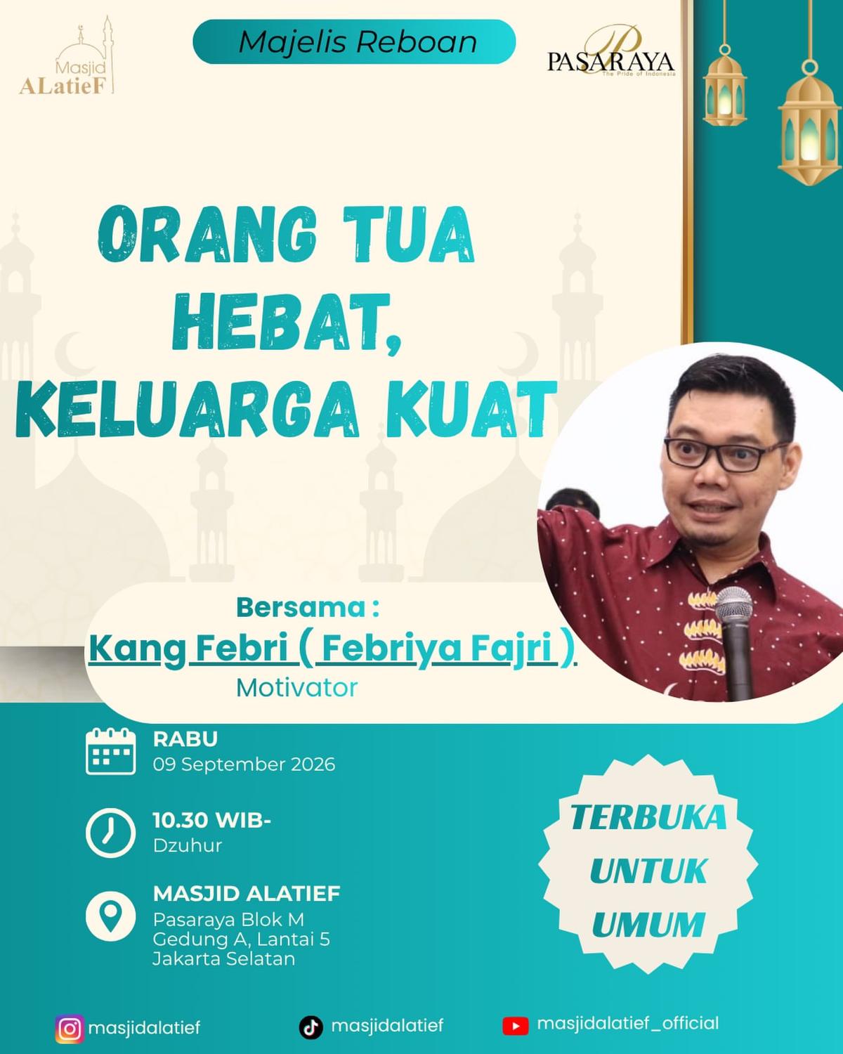 Majelis Reboan: Orang Tua Hebat, Keluarga Kuat