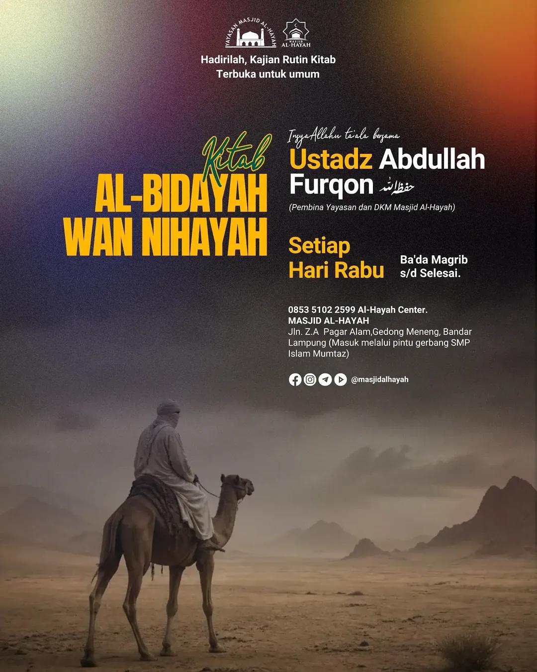 Kajian Rutin Kitab Al-Bidayah wan Nihayah