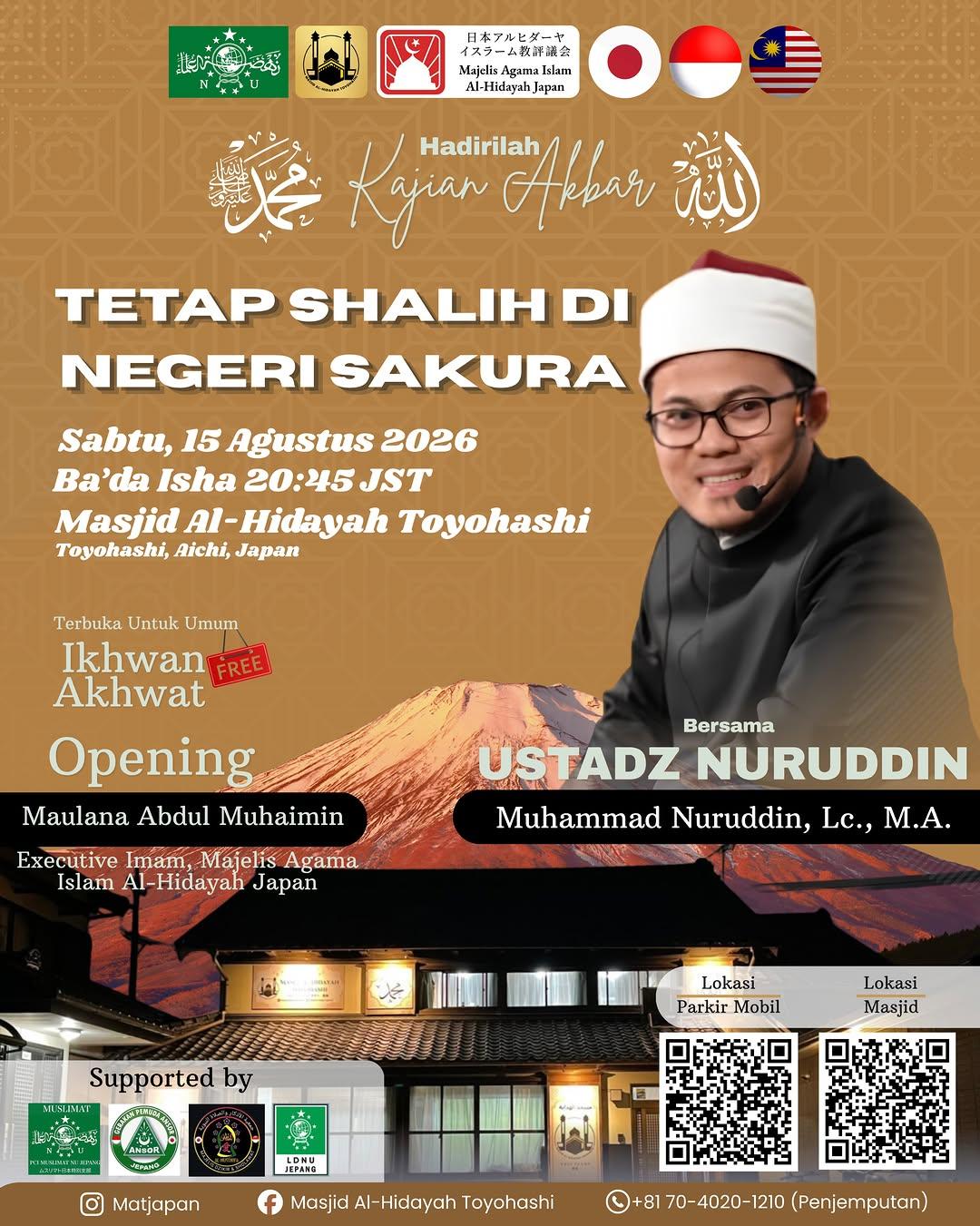 Kajian Akbar 2026: Tetap Shalih di Negeri Sakura