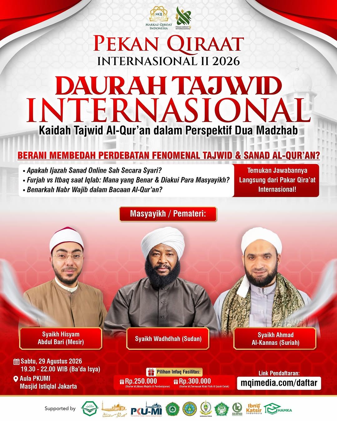 Dauroh Tajwid Internasional: Kaidah Tajwid Al-Qur'an dalam Perspektif Dua Madzhab