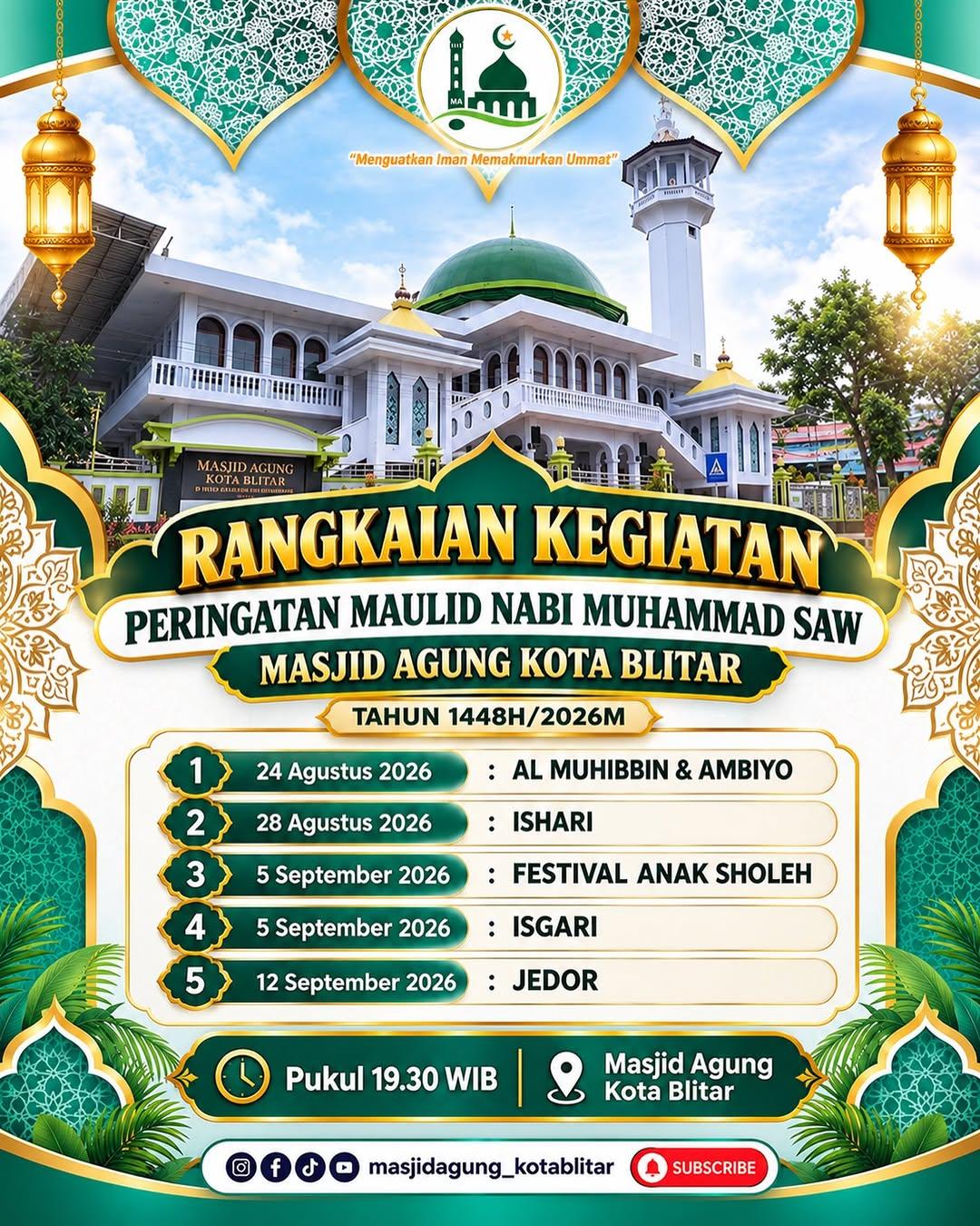 Rangkaian Kegiatan Peringatan Maulid Nabi Muhammad SAW