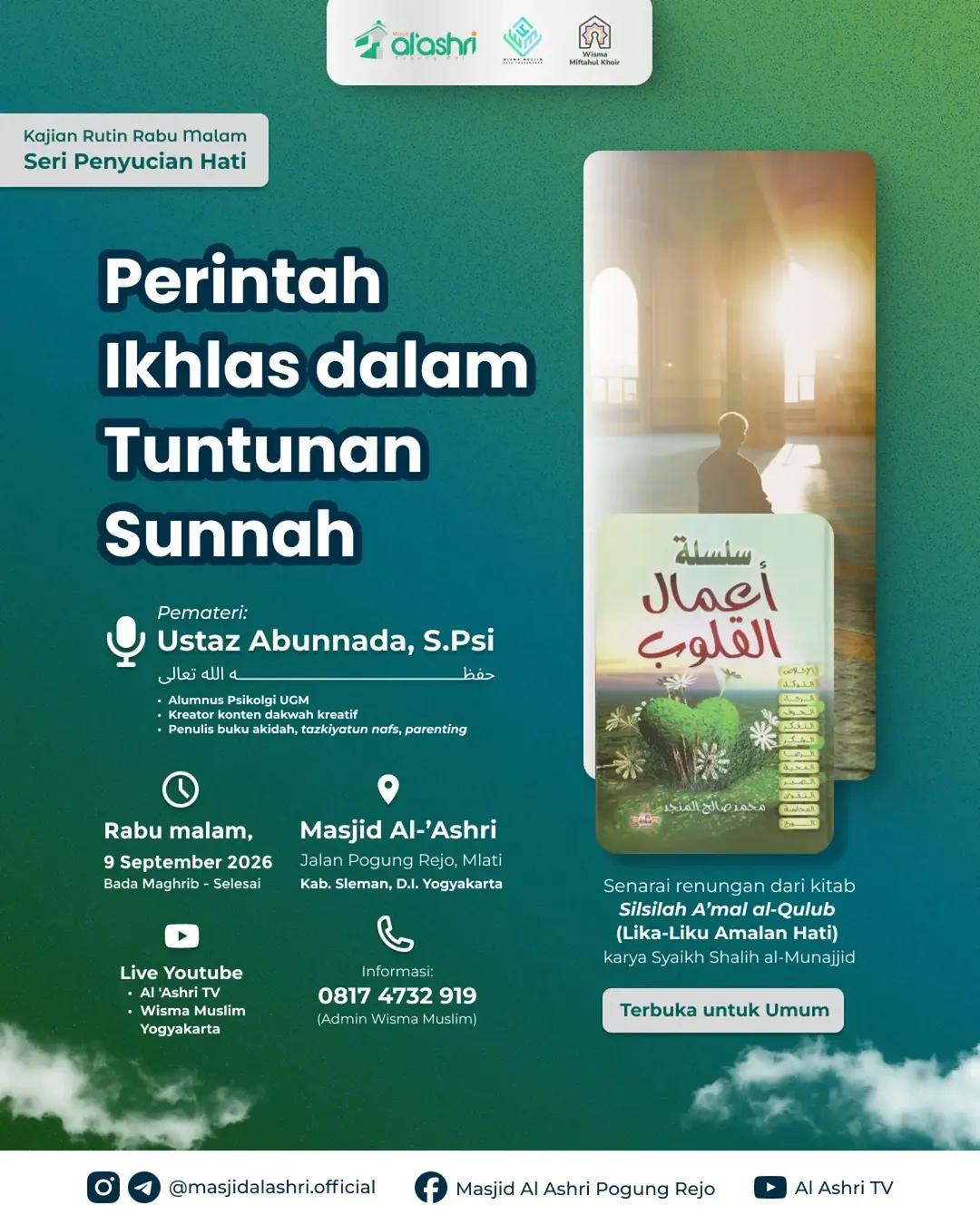 Perintah Ikhlas dalam Tuntunan Sunnah