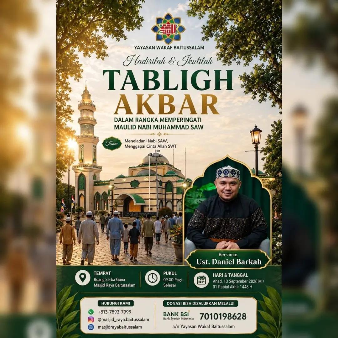 Tabligh Akbar memperingati Maulid Nabi Muhammad SAW