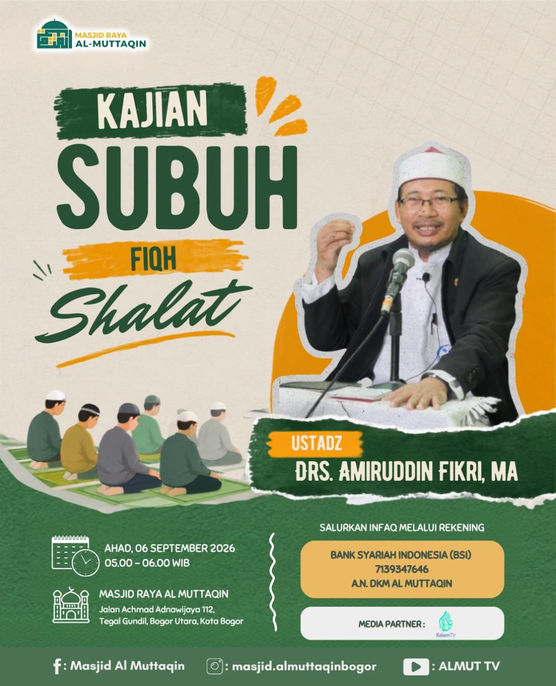 Kajian Subuh Fiqh Shalat