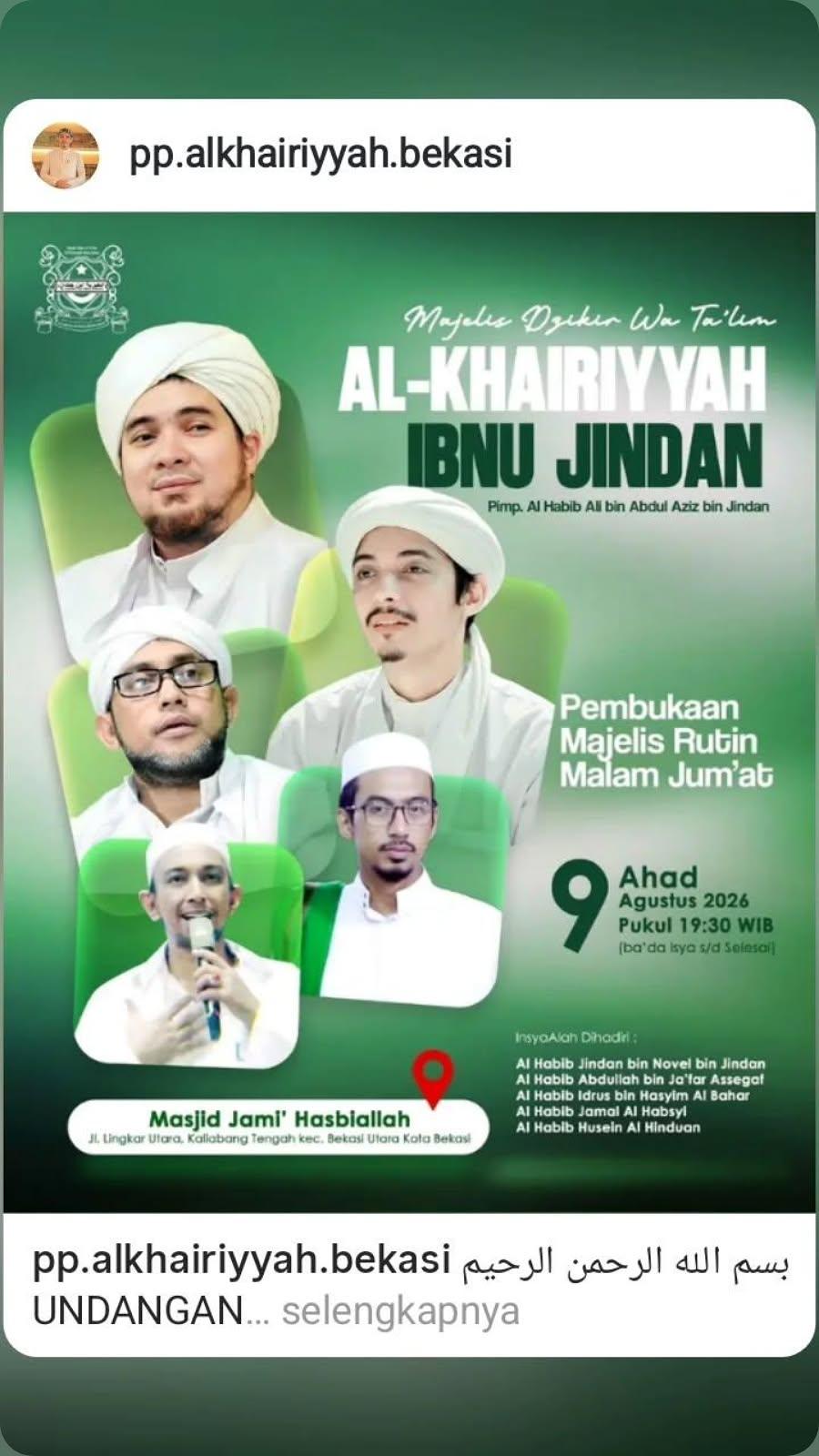 Pembukaan Majelis Rutin Malam Jum'at