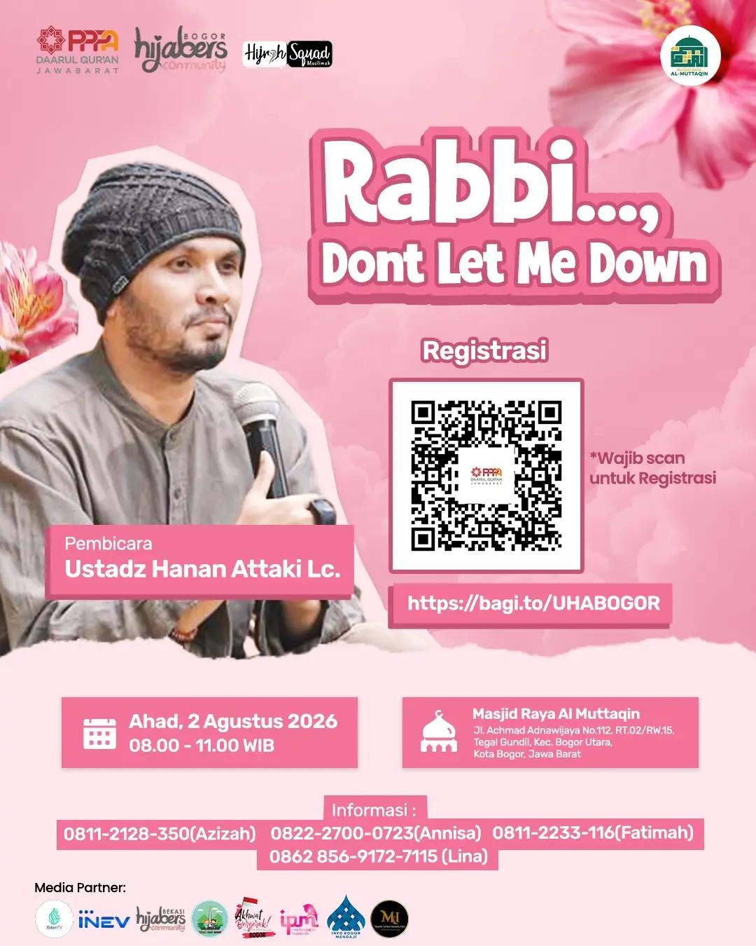Rabbi..., Don't Let Me Down