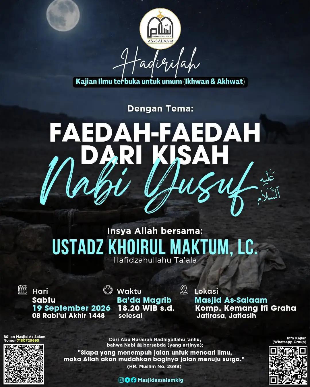 Faedah-Faedah Dari Kisah Nabi