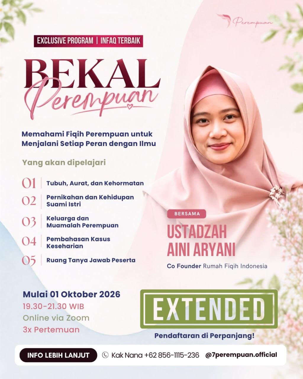 Bekal Perempuan: Memahami Fiqih Perempuan untuk Menjalani Setiap Peran dengan Ilmu