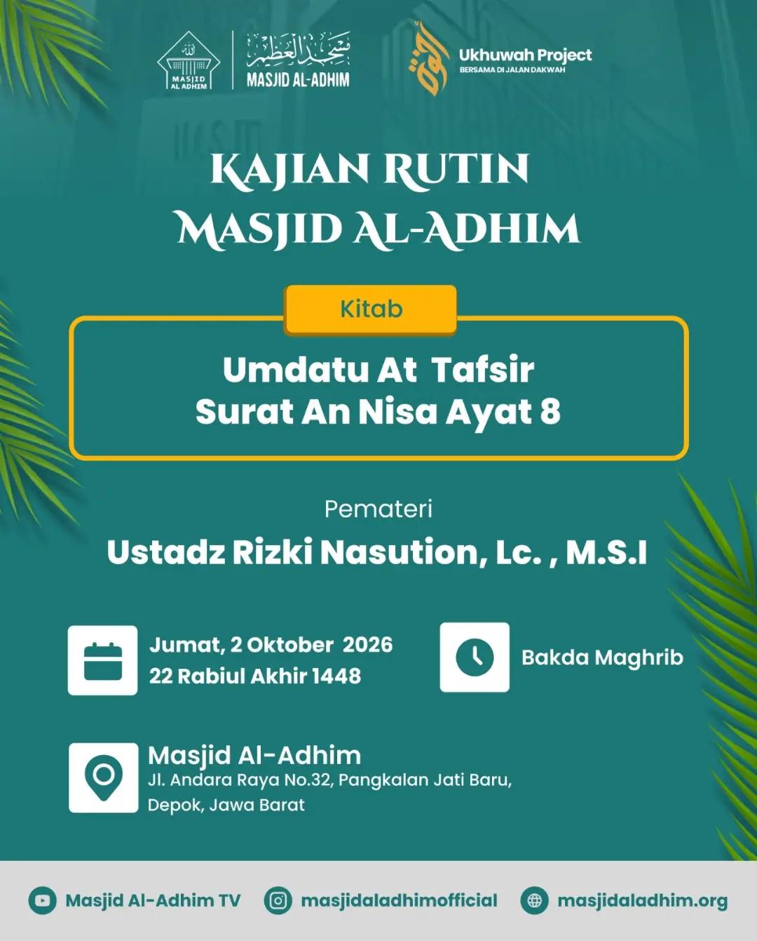 Tafsir Surat An Nisa ayat 8 dst