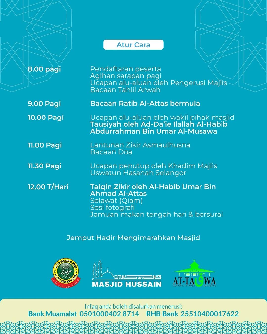 Majlis Ratib Al Attas & Asmaul Husna Perdana