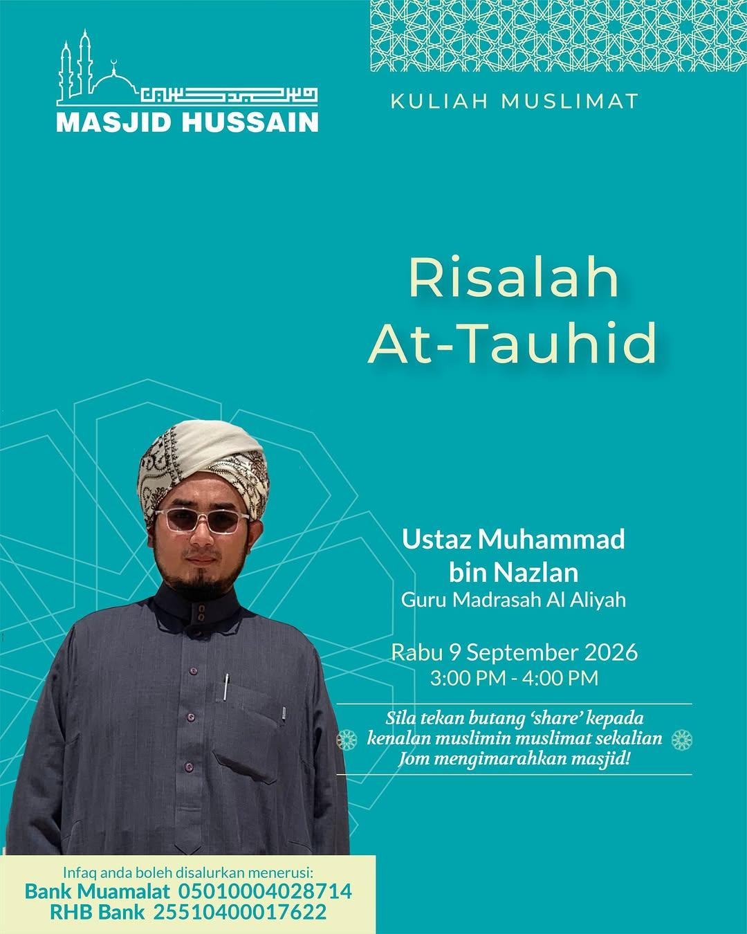 Kuliah Muslimat: Risalah At-Tauhid