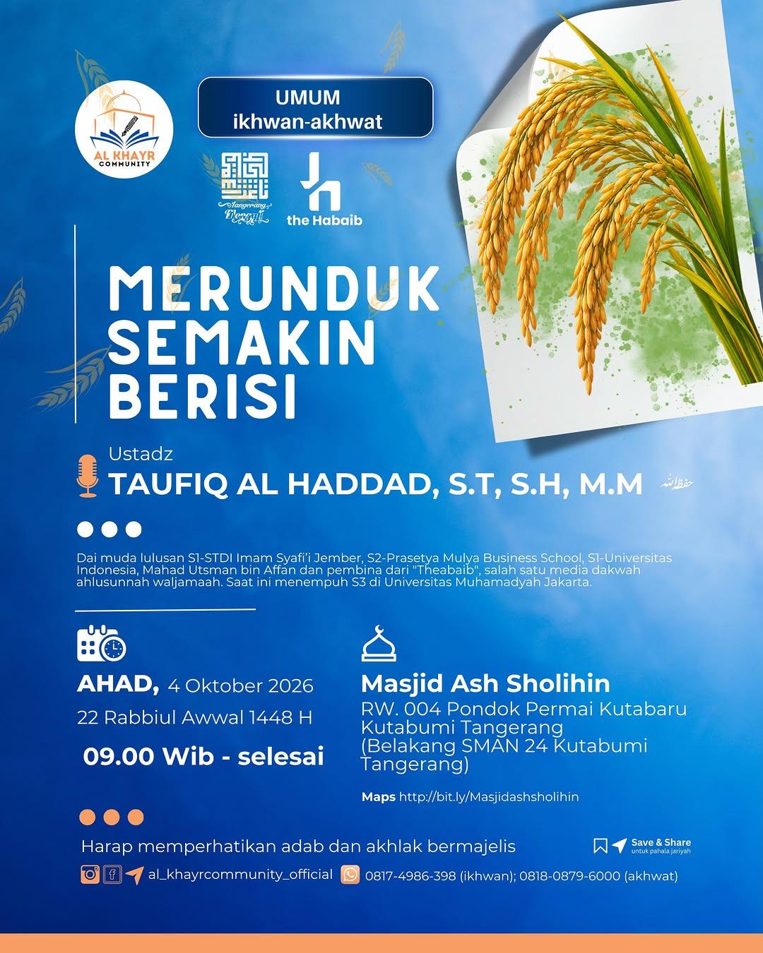 MERUNDUK SEMAKIN BERISI