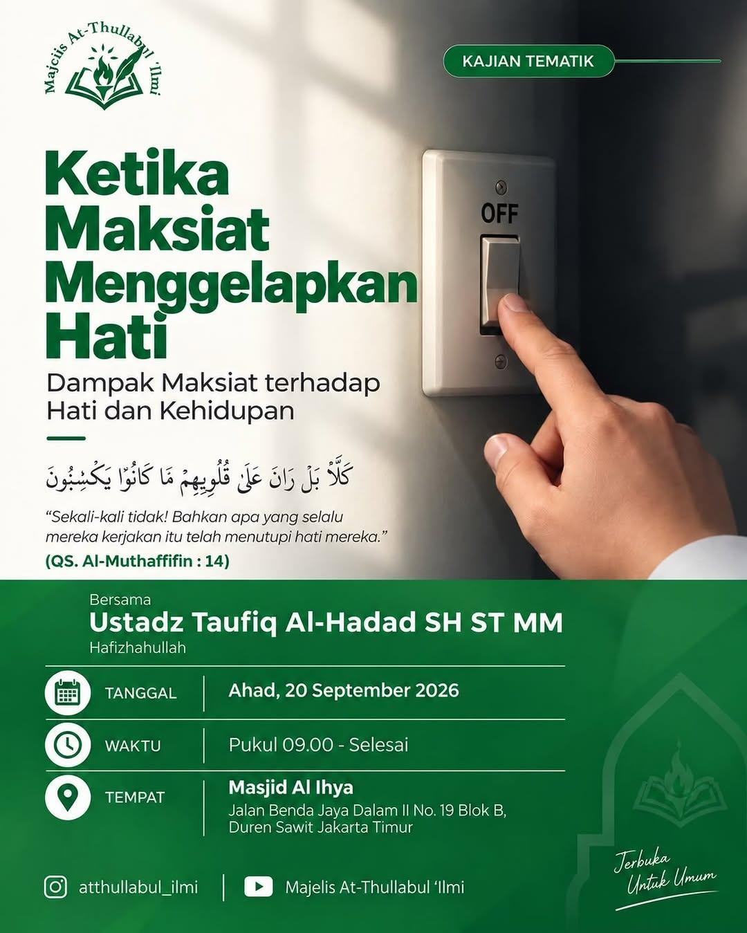 Ketika Maksiat Menggelapkan Hati