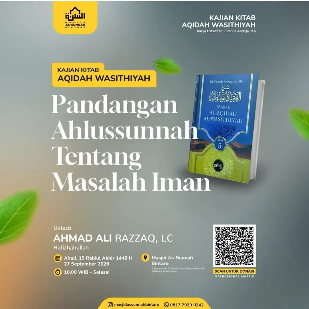 Kajian Kitab Syarah Al-Aqidah Al-Wasithiyah