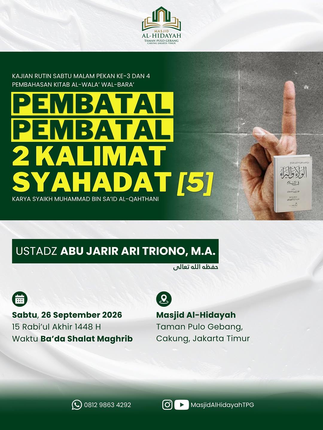 Pembatal-Pembatal 2 Kalimat Syahadat [5]