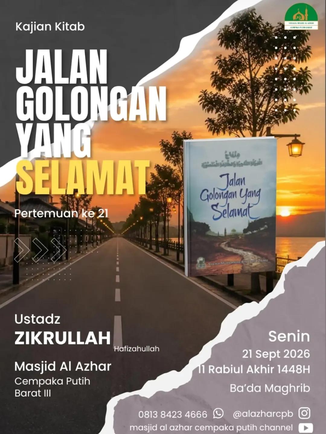Kajian Kitab Jalan Golongan Yang Selamat