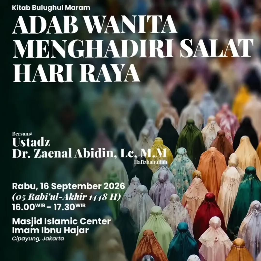 Kitab Bulughul Maram: Adab Wanita Menghadiri Salat Hari Raya