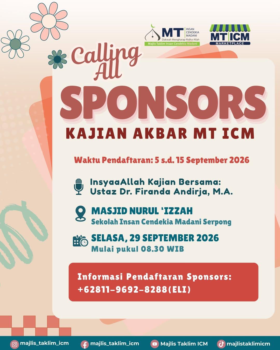 Kajian Akbar bulanan MT ICM