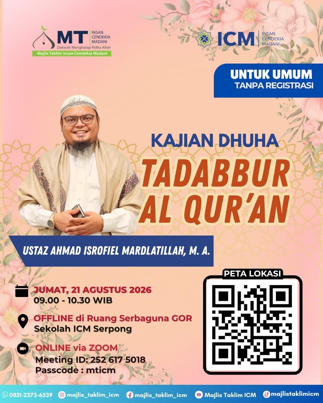 Kajian Dhuha Tadabbur Al-Qur’an
