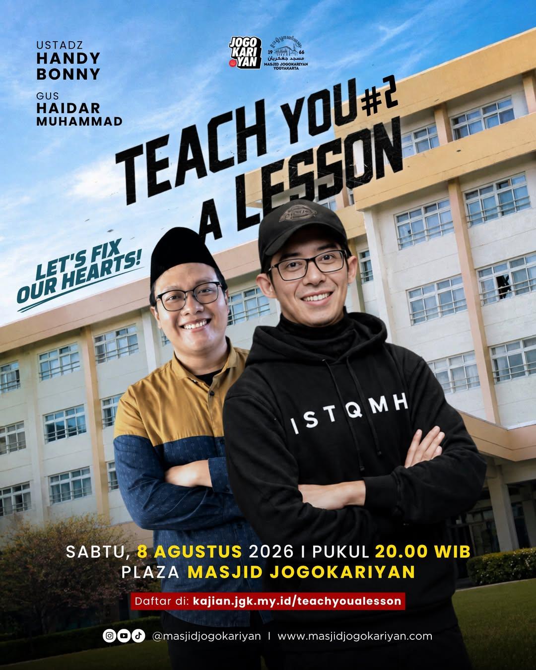Teach You A Lesson #2: Let’s Fix Our Hearts