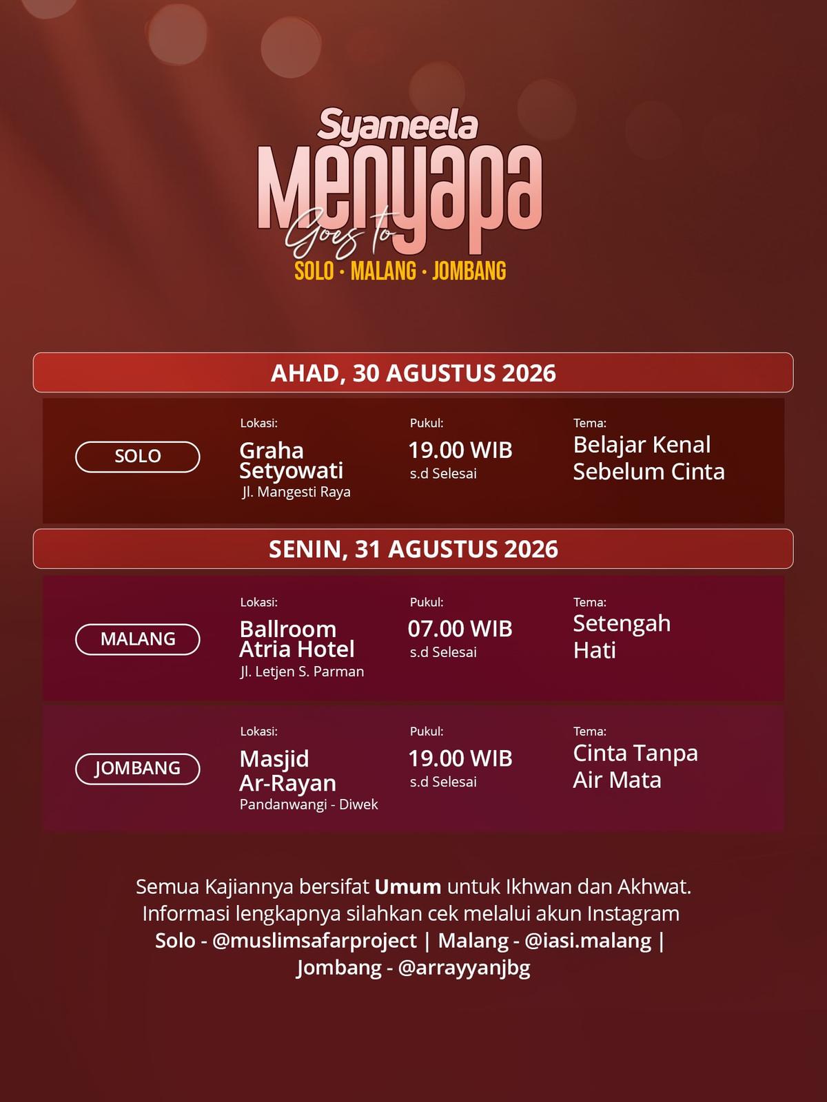 Syameela Menyapa: Belajar Kenal Sebelum Cinta