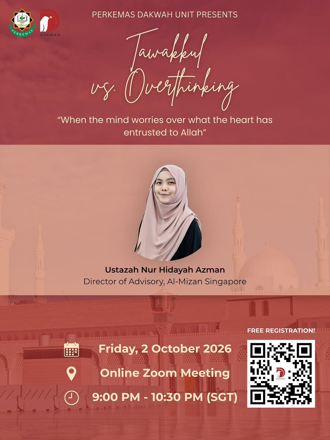 Webinar : Tawakkul vs. Overthinking