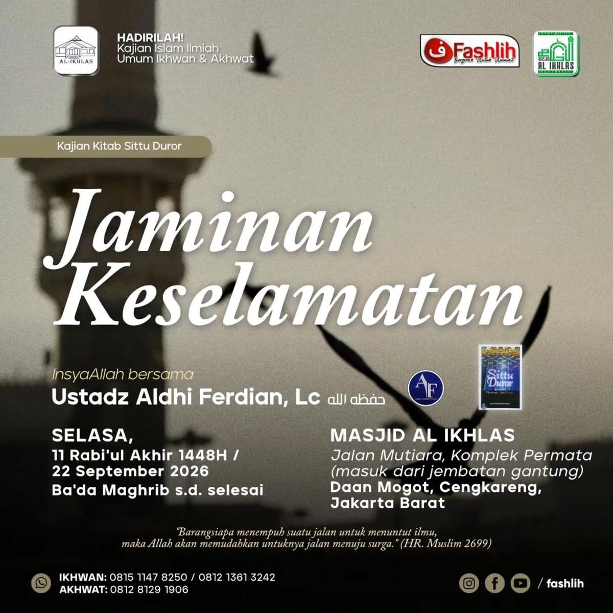 Jaminan Keselamatan (Kitab Sittu Duror)