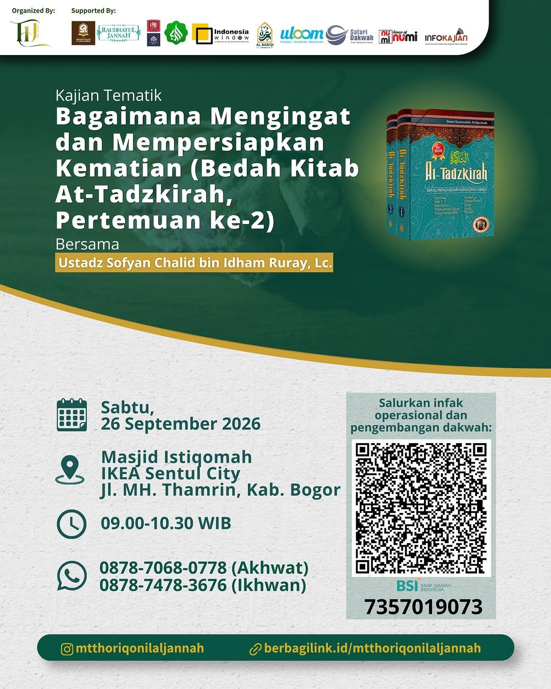 Bagaimana Mengingat Dan Mempersiapkan Kematian (Kajian Kitab At Tadzkirah)