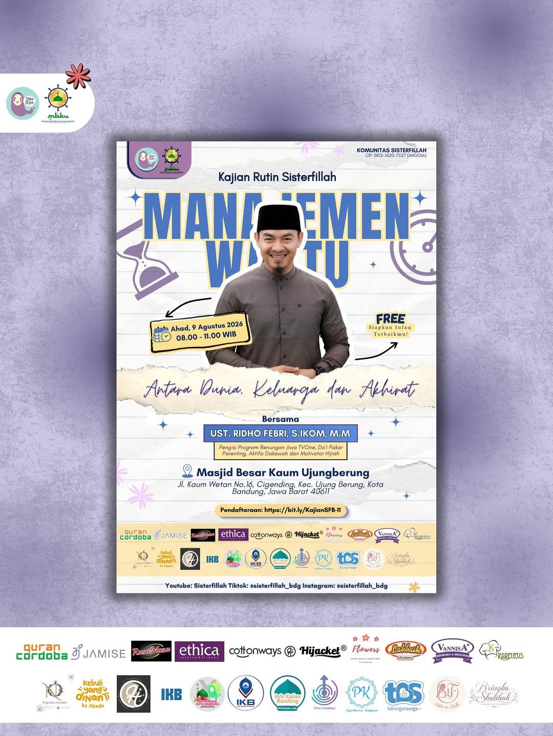Manajemen Waktu Antara Dunia, Keluarga & Akhirat