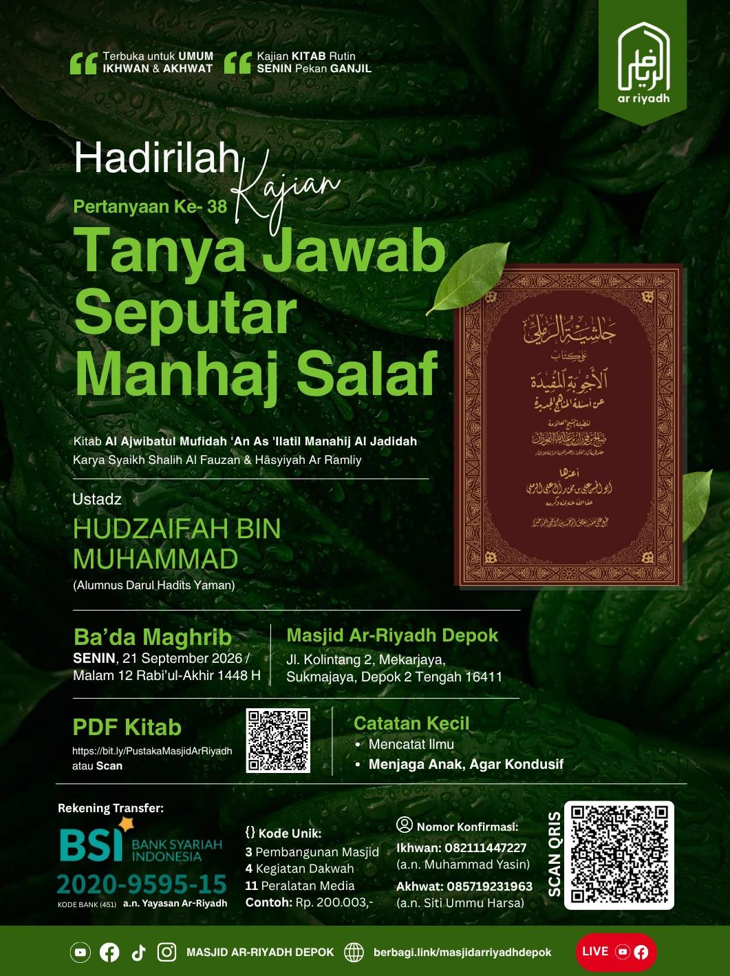Kajian Kitab Ajwibatul Mufidah