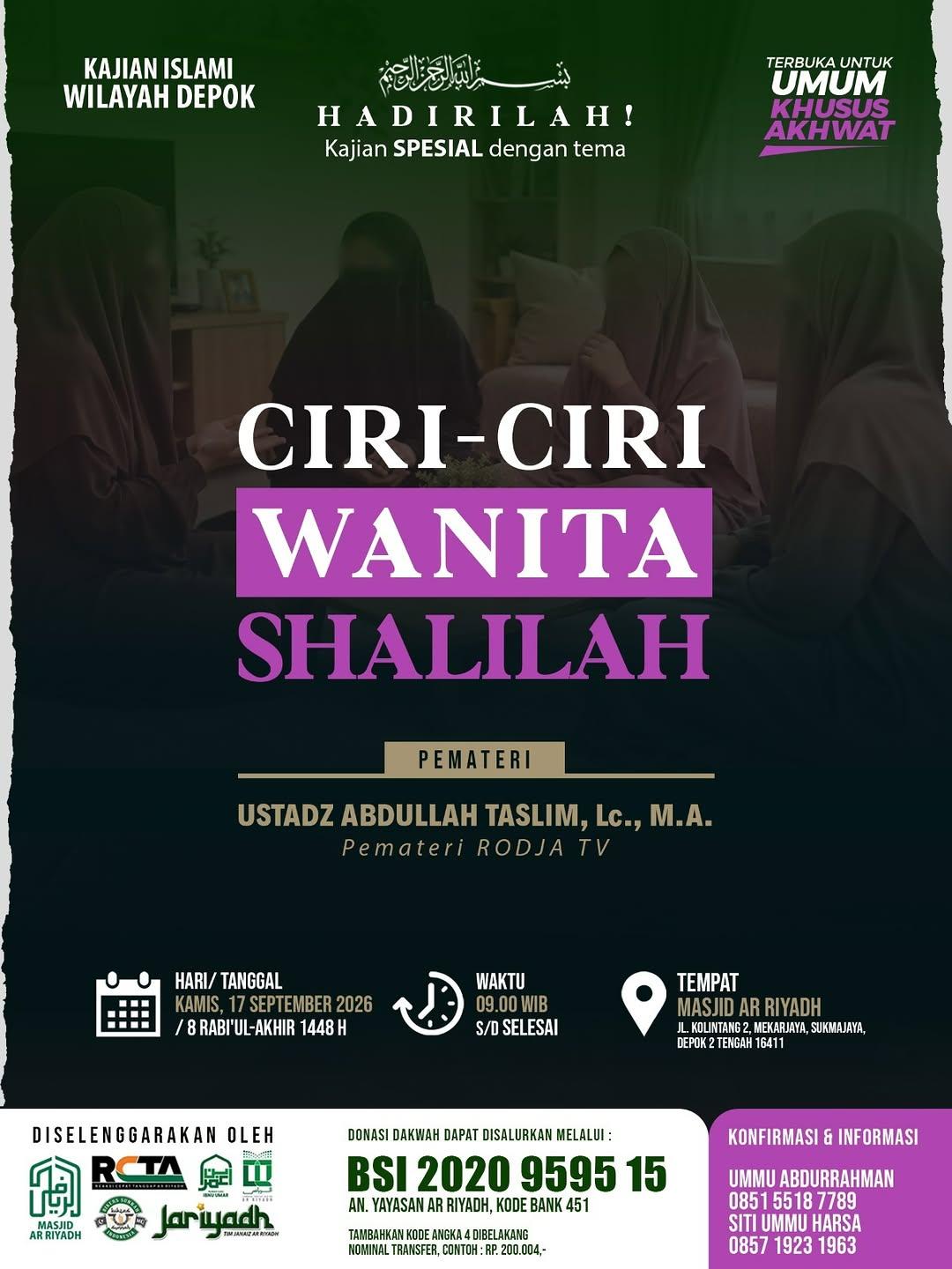 CIRI-CIRI WANITA SHALIHAH