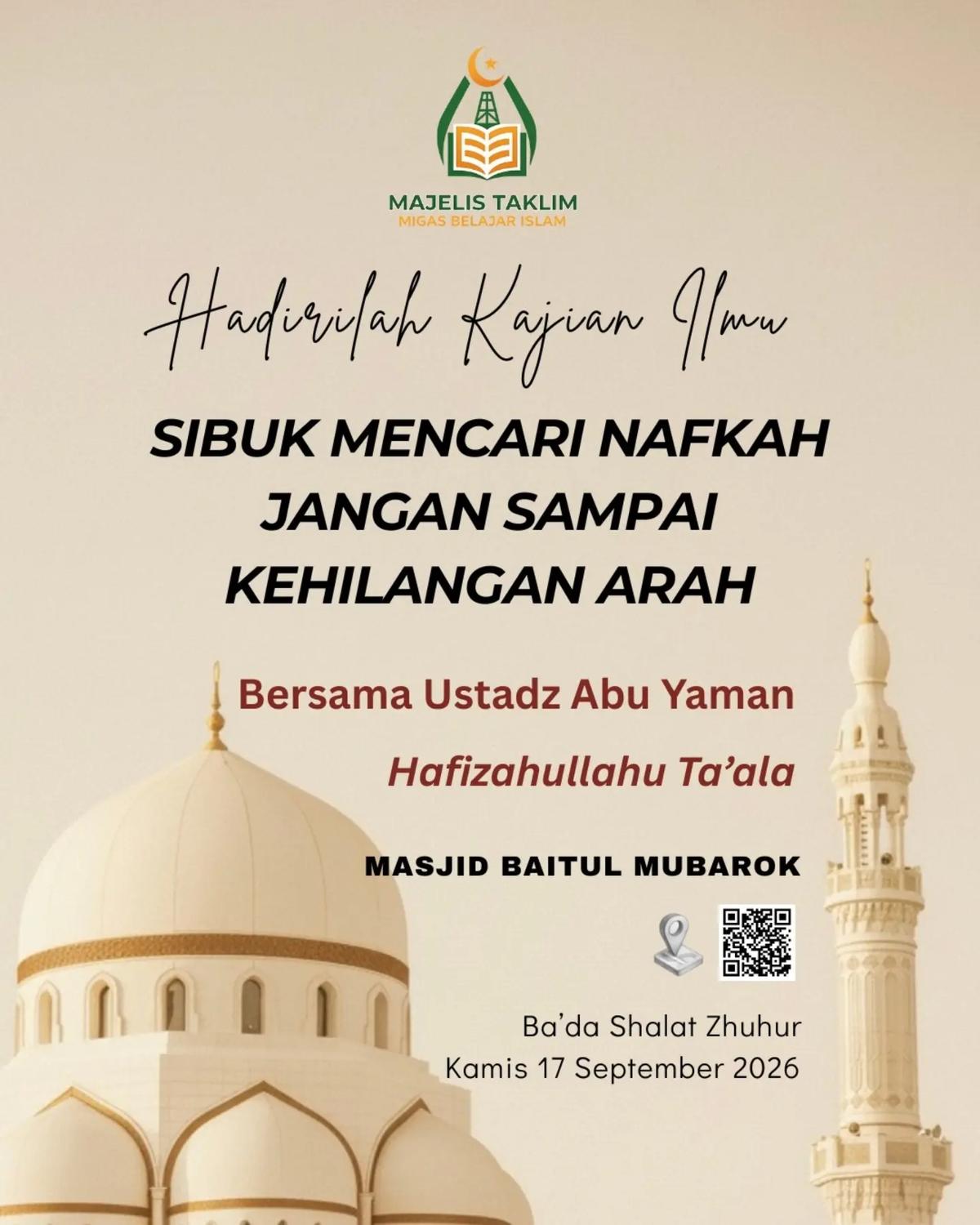 Sibuk Mencari Nafkah Jangan Sampai Kehilangan Arah