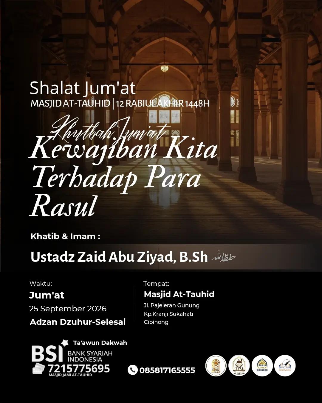 Kewajiban Kita Terhadap Para Rasul