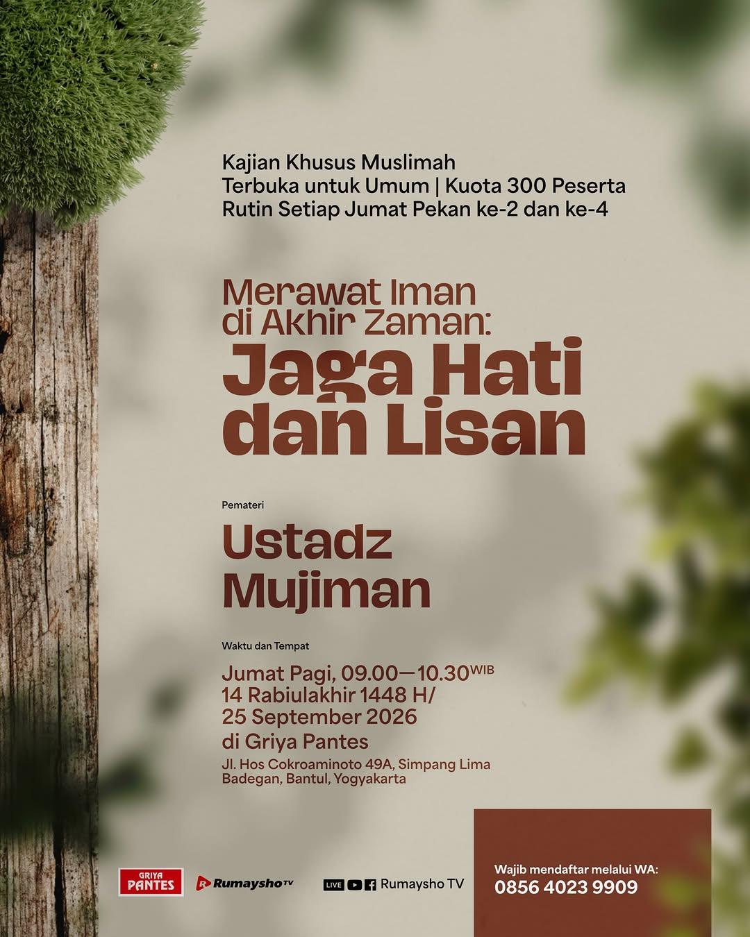 Merawat Iman di Akhir Zaman: Jaga Hati dan Lisan