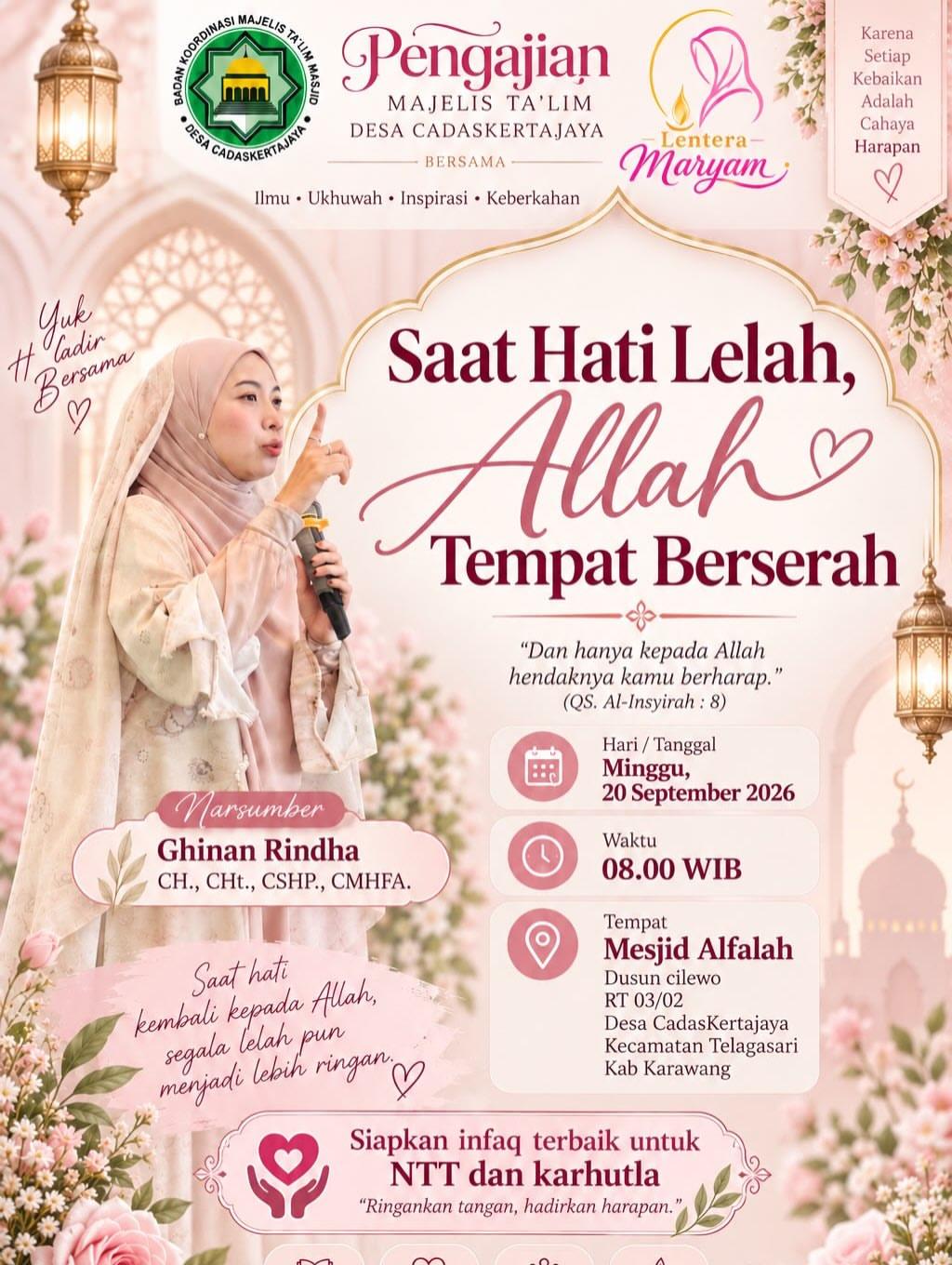 Saat Hati Lelah, Allah Tempat Berserah