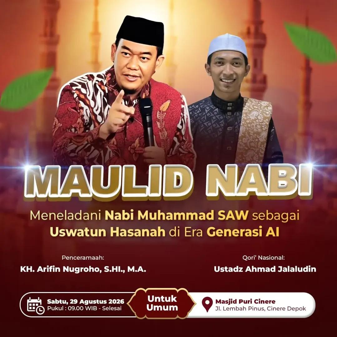 Maulid Nabi Muhammad SAW: Meneladani Nabi Muhammad SAW sebagai Uswatun Hasanah di Era Generasi AI