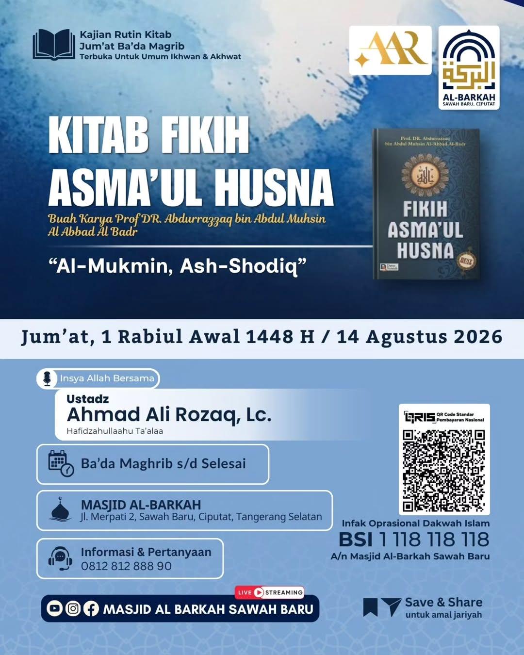 Kajian Rutin Kitab Fikih Asma’ul Husna