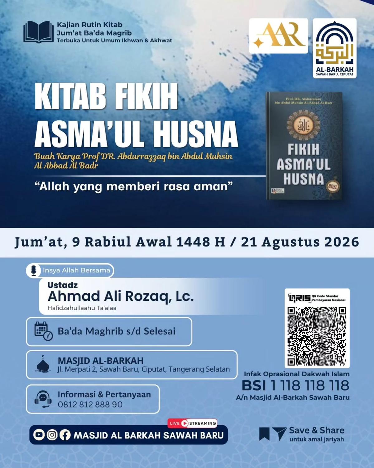 Kajian Rutin Kitab Fikih Asma’ul Husna