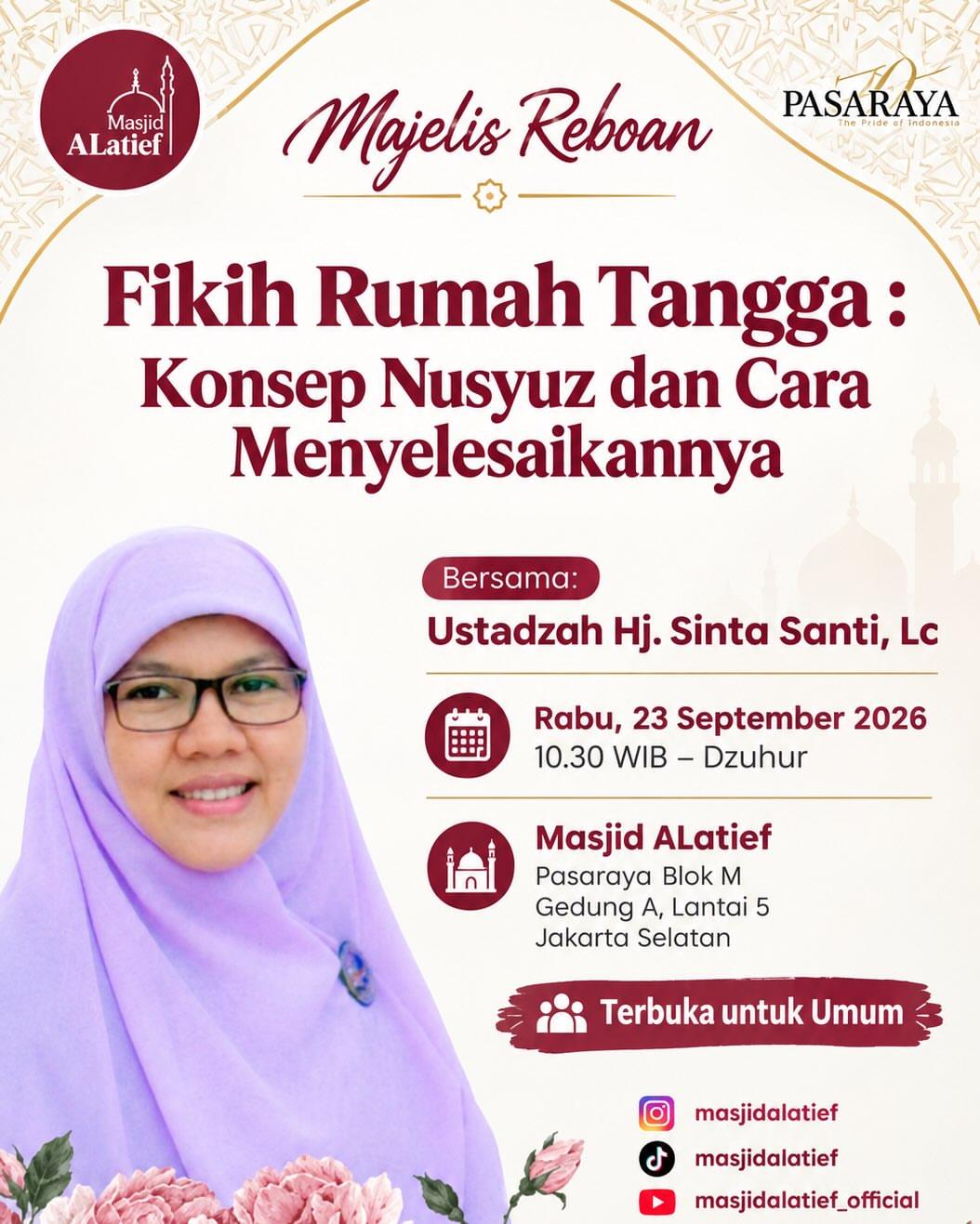 Majelis Reboan - Fikih Rumah Tangga: Konsep Nusyuz dan Cara Menyelesaikannya