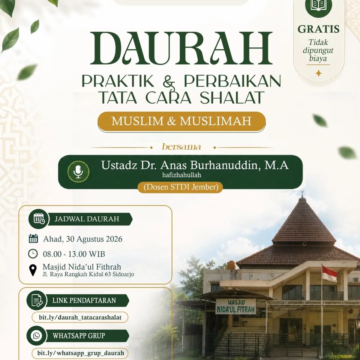 Daurah Praktik Perbaikan Tata Cara Shalat