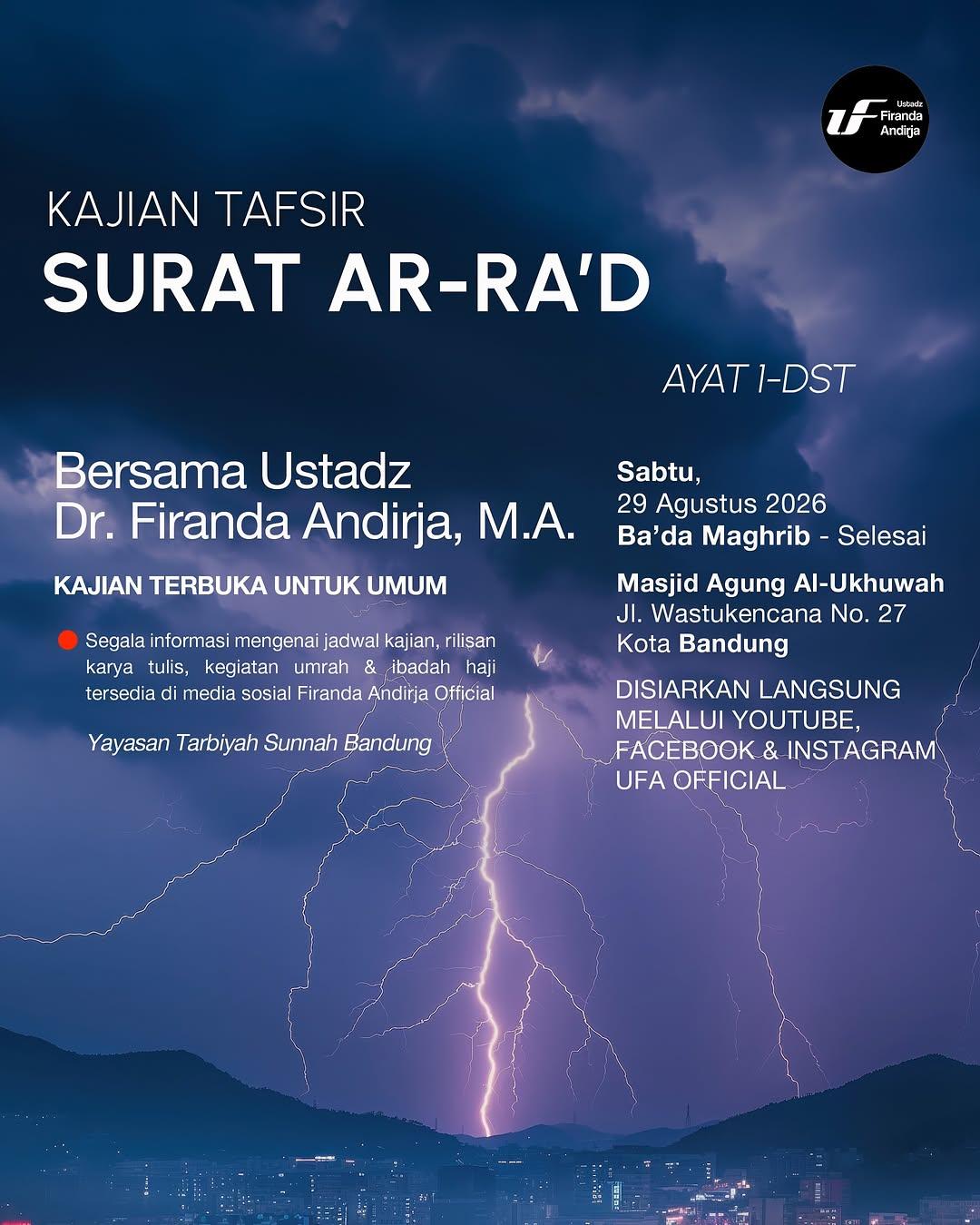 Kajian Tafsir Surat Ar-Ra'd Ayat 1-dst