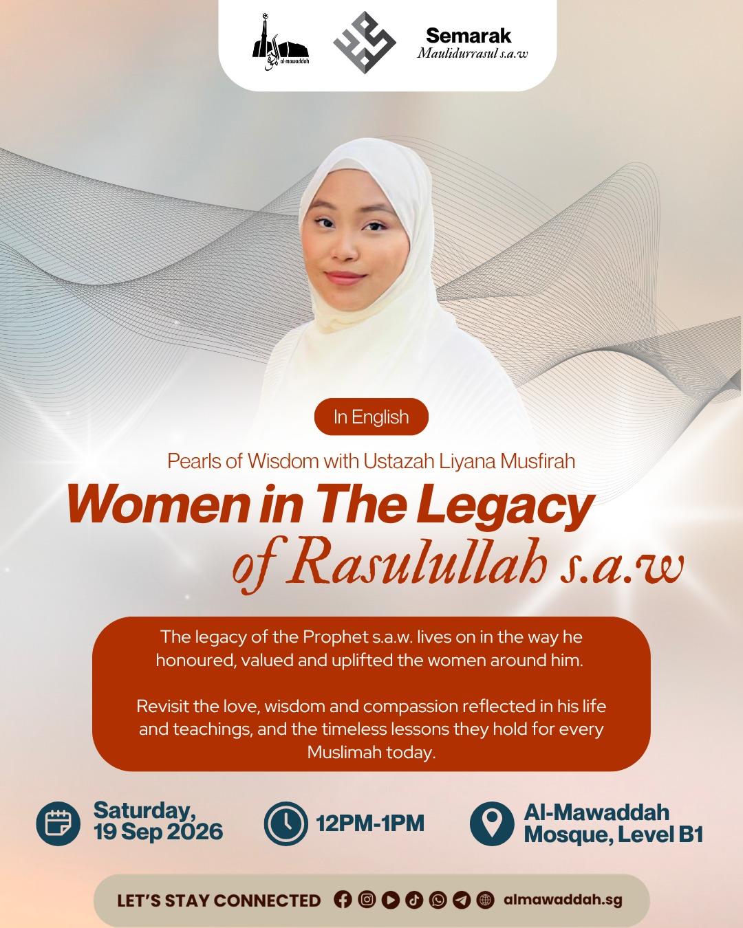 Pearls of Wisdom: Women in The Legacy of Rasulullah s.a.w