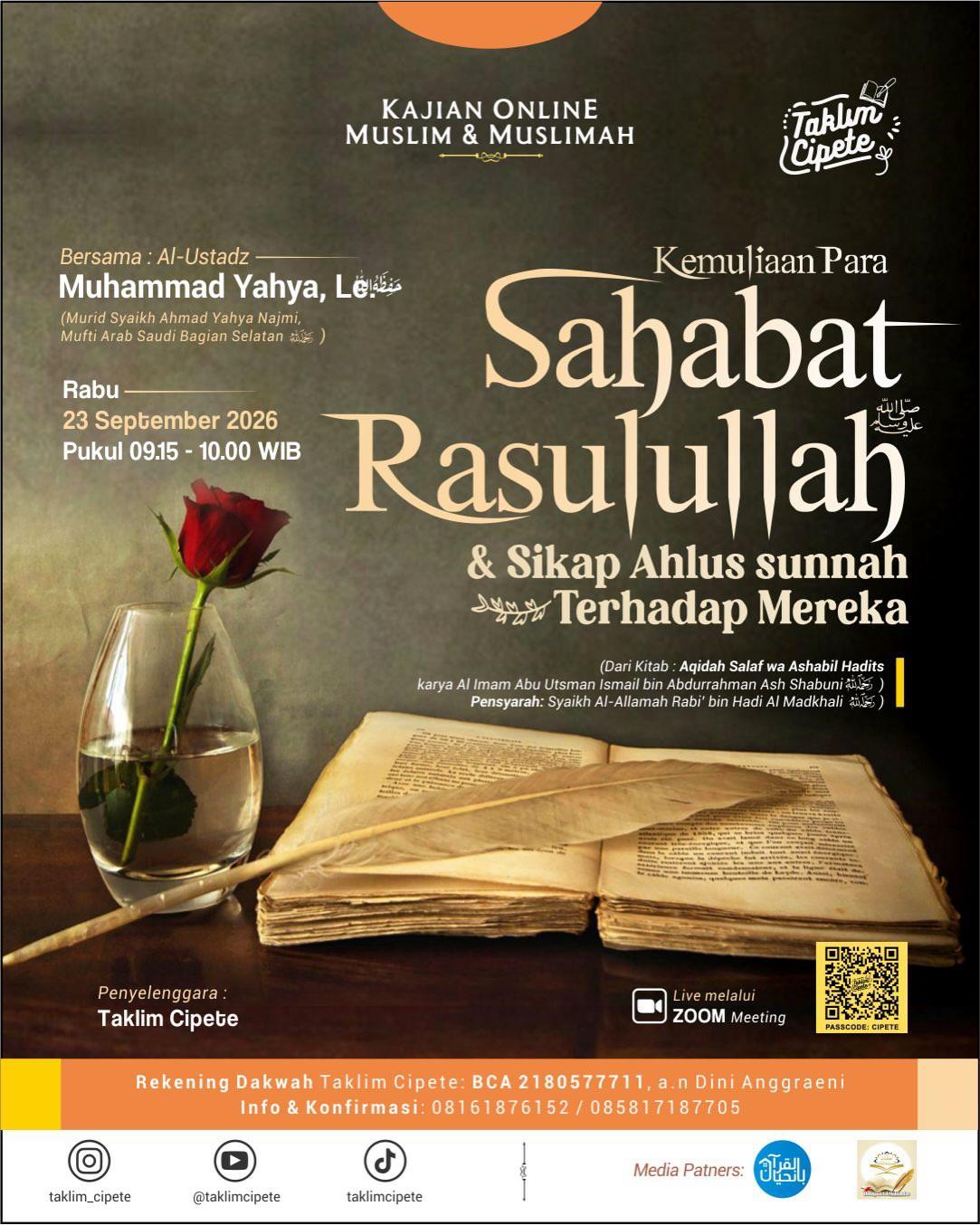 Kemuliaan Para Sahabat Rasulullah ﷺ dan Sikap Ahlus Sunnah terhadap Mereka