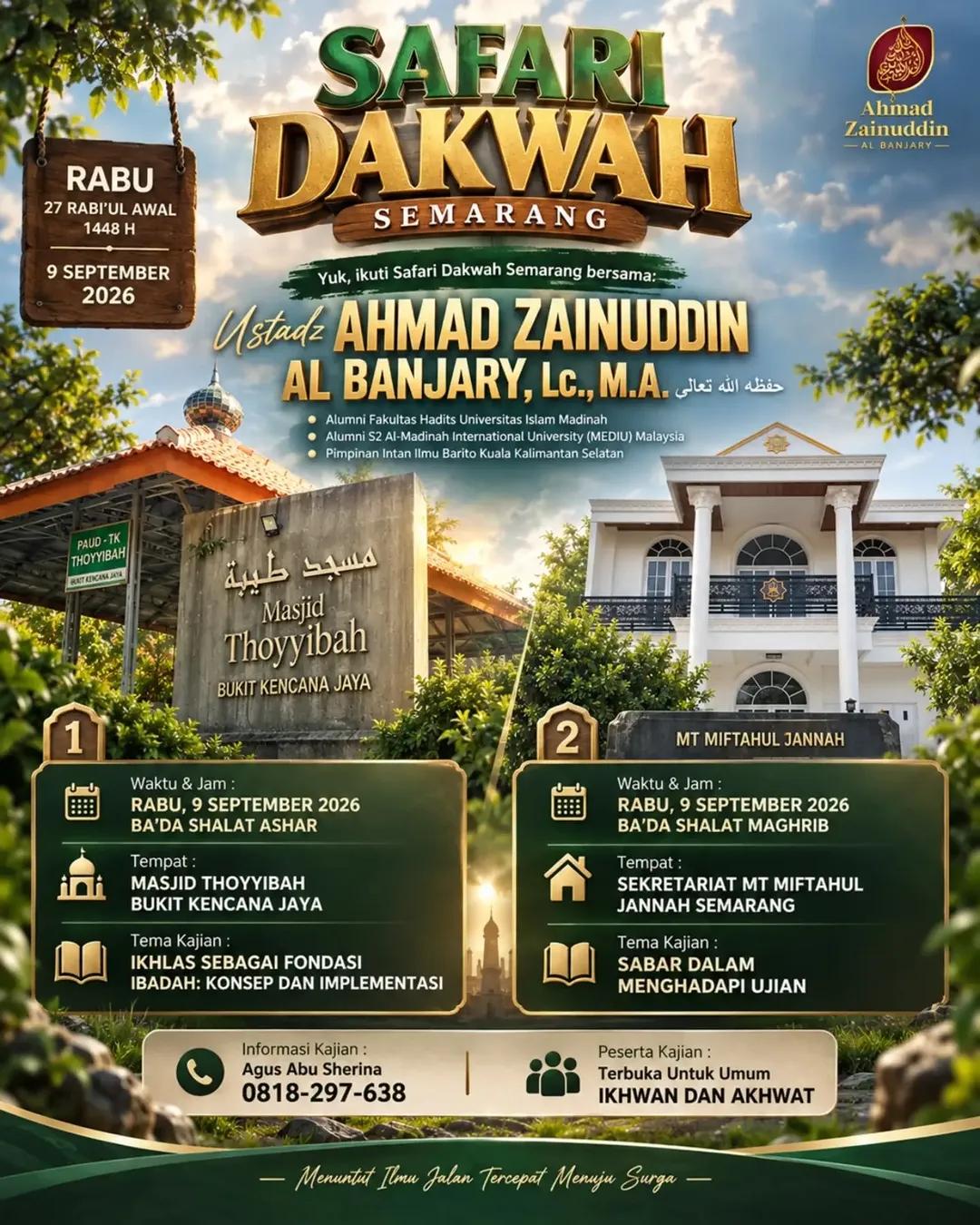 Safari Dakwah Semarang: Ikhlas Sebagai Fondasi Ibadah