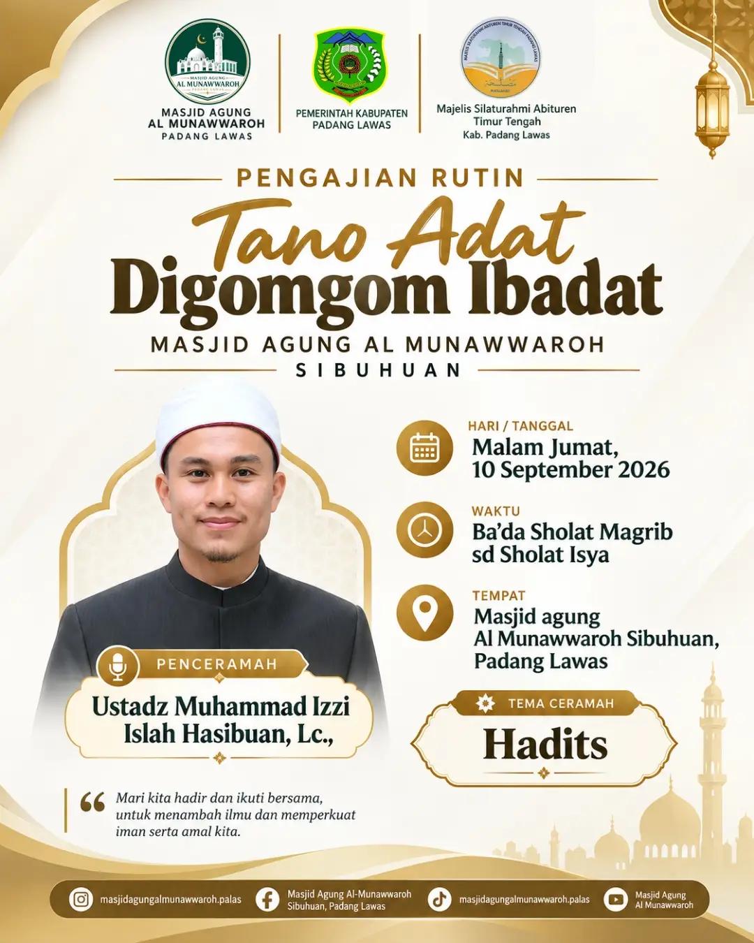 Pengajian Rutin: Hadits