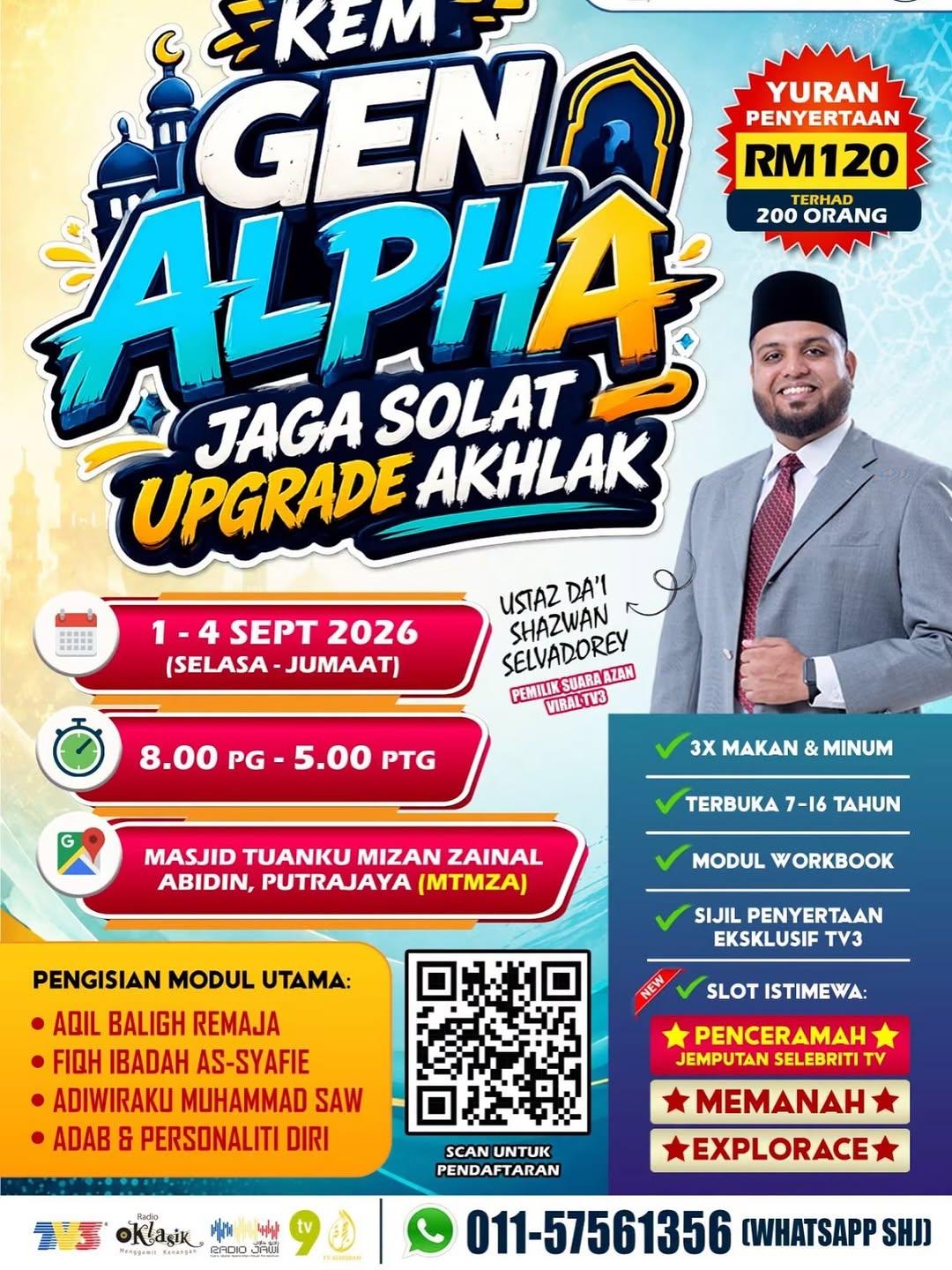 Kem Gen Alpha ‘Jaga Solat Upgrade Akhlak’