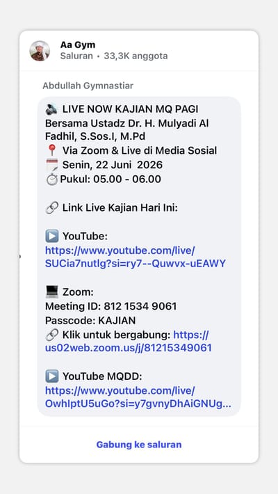 Kajian MQ Pagi