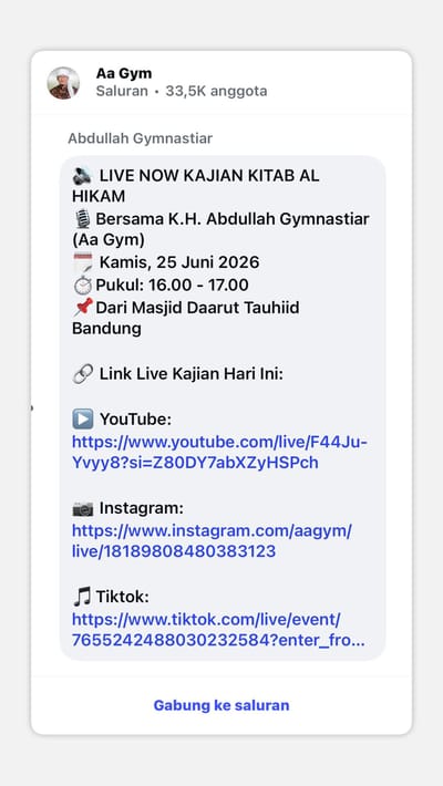 Kajian Kitab Al Hikam