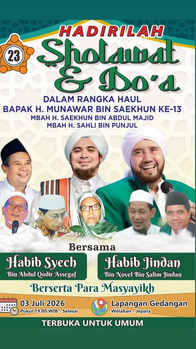 Sholavat Dalam Rangka Haul Bapak H. Munawar Bin Saekhun Ke-13, Mbah H. Saekhun Bin Abdul Majid, Mbah H. Sahli Bin Punjul