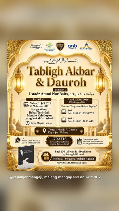 Dauroh Pengantar Belajar Aqidah & Tabligh Akbar